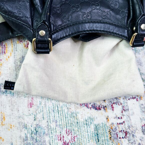 Gucci Sukey Tote Guccissima Black - Picture 9 of 15